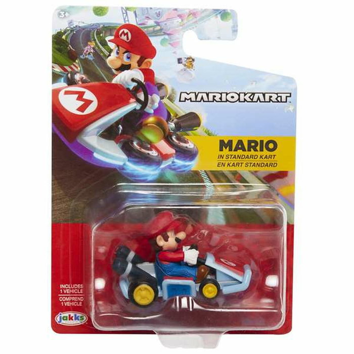 Jakks Pacific Coche Super Mario Mini Kart Racers 6 cm Modelos Surtidos