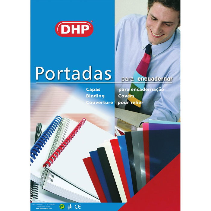 Dhp Tapas de Encuadernación A4 450 Micras Polipropileno Rojo Pack 100u Dhp Tapas de Encuadernación A4 450 Micras Polipropileno Rojo Pack 100u