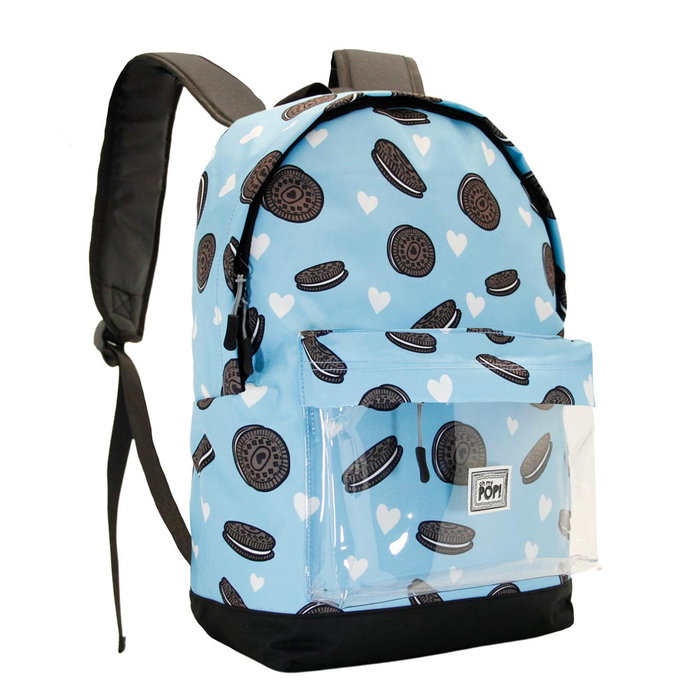 Oh My Pop Mochila HS Clear Crunchy Urbana Ligera Transparente Multicolor 41x30x18cm 22L