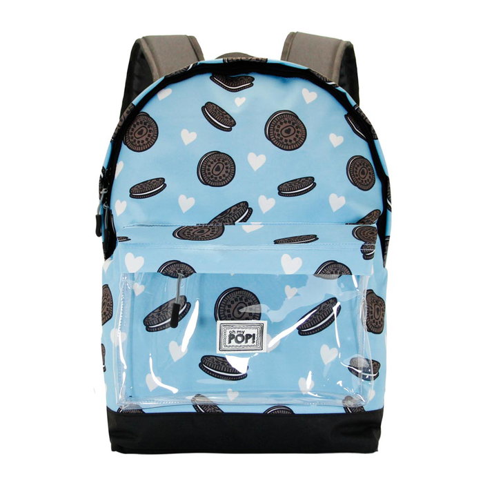 Oh My Pop Mochila HS Clear Crunchy Urbana Ligera Transparente Multicolor 41x30x18cm 22L