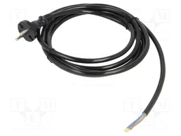 PLASTROL Cable de alimentación H07BQ-F 2x1,5mm2 3m