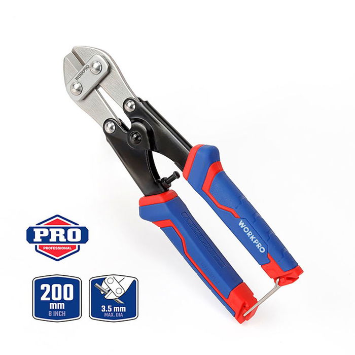 Workpro Cizalla 200 mm (8") Corte Máximo Ø3,5 mm Mango Antideslizante Tricolor Workpro Cizalla 200 mm (8") Corte Máximo Ø3,5 mm Mango Antideslizante Tricolor