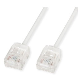 ROLINE Patchkabel Cat.6A U/UTP 1 m Blanco