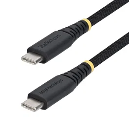 StarTech Cable de Carga USB-C Trenzado 1m 60W 3A Negro USB2CC1MNCBR