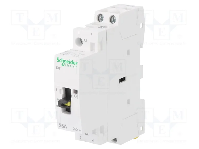 SCHNEIDER ELECTRIC Contactor ICT 2-polar 25A 220VAC SCHNEIDER ELECTRIC Contactor ICT 2-polar 25A 220VAC