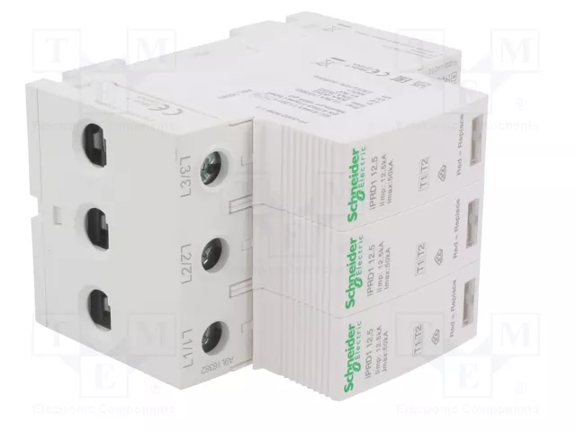 SCHNEIDER ELECTRIC Limitador de sobretensiones ACTI9 Tipo 1+2 de 3 polos SCHNEIDER ELECTRIC Limitador de sobretensiones ACTI9 Tipo 1+2 de 3 polos
