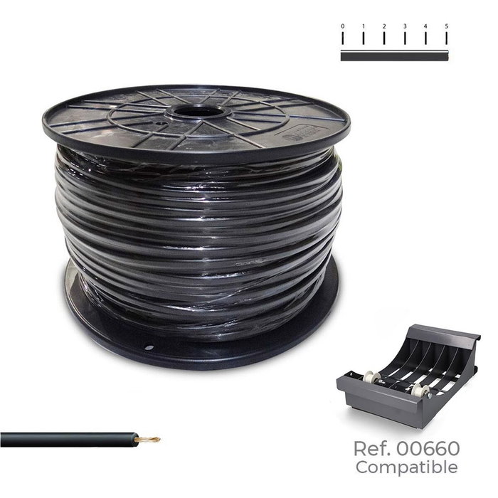 Sediles Cablecillo H07Z1-K 2,50 mm² Negro 400 m. Sediles Cablecillo H07Z1-K 2,50 mm² Negro 400 m.