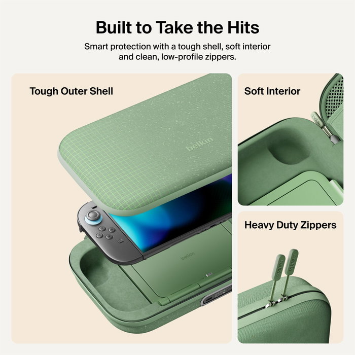 Belkin Charging CasePro 10.000 mAh para Nintendo Switch 2 - Sage Belkin Charging CasePro 10.000 mAh para Nintendo Switch 2 - Sage