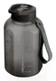 Muitomas WBOTTLE1200BK Botella Deportiva de Agua 1200 ml, Negro, Diseño Ergonómico, A Prueba de Fugas, Con Frases Motivadoras