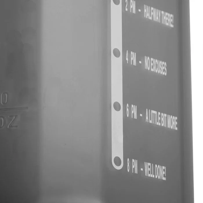 Muitomas WBOTTLE1200BK Botella Deportiva de Agua 1200 ml, Negro, Diseño Ergonómico, A Prueba de Fugas, Con Frases Motivadoras