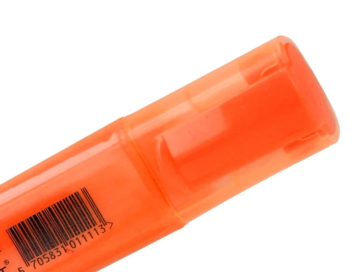 Q-connect Rotulador Fluorescente Naranja Punta Biselada Trazo 1-5 mm