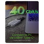 ICY BOX IB-1919M-C42 Carcasa USB4 para M.2 NVMe SSD Plata
