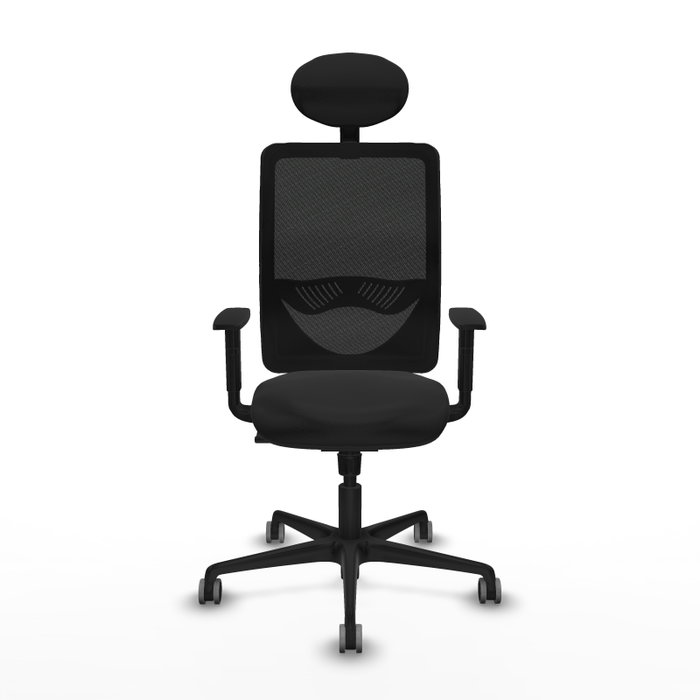 PIQUERAS Y CRESPO Silla de oficina Zulema con mecanismo Sincro y cabecero fijo, Negro PIQUERAS Y CRESPO Silla de oficina Zulema con mecanismo Sincro y cabecero fijo, Negro