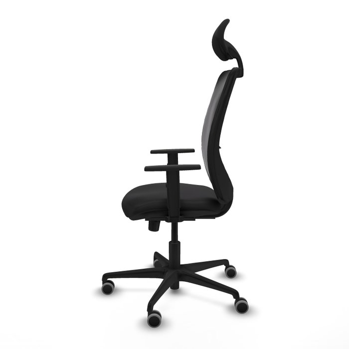 PIQUERAS Y CRESPO Silla de oficina Zulema con mecanismo Sincro y cabecero fijo, Negro PIQUERAS Y CRESPO Silla de oficina Zulema con mecanismo Sincro y cabecero fijo, Negro