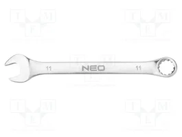 NEO TOOLS Llave plana-estriada bilateral de 11 mm