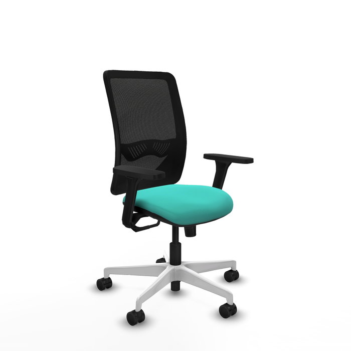 PIQUERAS Y CRESPO Silla de oficina Zulema con mecanismo Sincro, Turquesa y Negro PIQUERAS Y CRESPO Silla de oficina Zulema con mecanismo Sincro, Turquesa y Negro