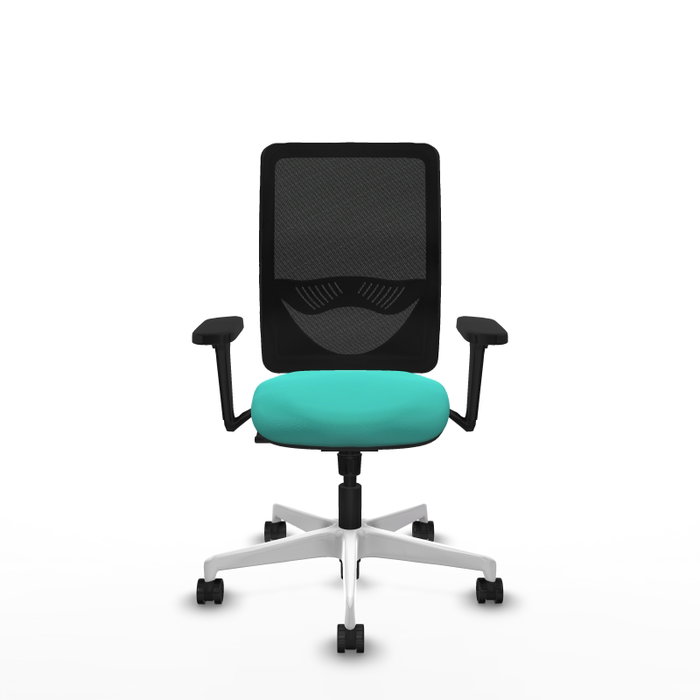 PIQUERAS Y CRESPO Silla de oficina Zulema con mecanismo Sincro, Turquesa y Negro PIQUERAS Y CRESPO Silla de oficina Zulema con mecanismo Sincro, Turquesa y Negro