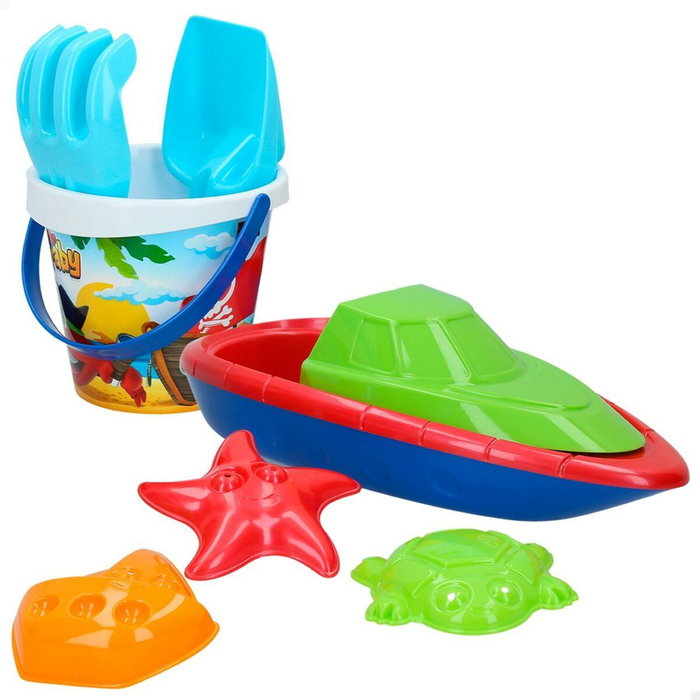 Color Baby Set de playa Mr Craby pirata-barco Color Baby Set de playa Mr Craby pirata-barco