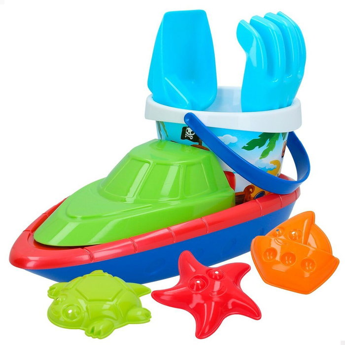 Color Baby Set de playa Mr Craby pirata-barco Color Baby Set de playa Mr Craby pirata-barco