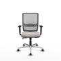 PIQUERAS Y CRESPO Silla de oficina Haches Blanco y Gris