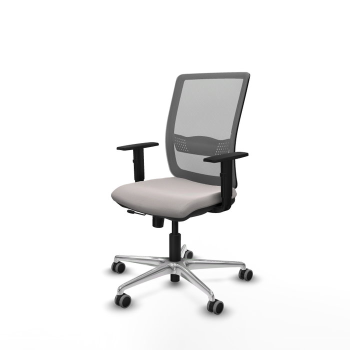 PIQUERAS Y CRESPO Silla de oficina Haches Blanco y Gris
