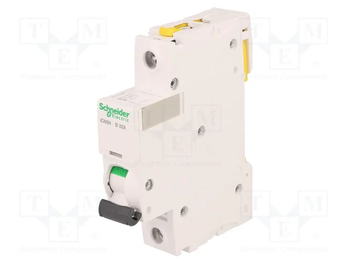 SCHNEIDER ELECTRIC Interruptor magnetotérmico iC60N 32A 1 Polo Característica B SCHNEIDER ELECTRIC Interruptor magnetotérmico iC60N 32A 1 Polo Característica B