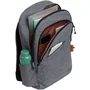 Trust 24981 Mochila Avana Portátil 16" Ecológica RPET 20L - Gris, Acolchada, Resistente a Golpes e Intemperie con Bolsillos