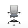 PIQUERAS Y CRESPO Silla de oficina Zulema con mecanismo Sincro/Traslack Gris y Blanco