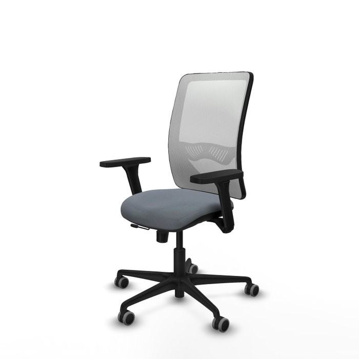 PIQUERAS Y CRESPO Silla de oficina Zulema con mecanismo Sincro/Traslack Gris y Blanco PIQUERAS Y CRESPO Silla de oficina Zulema con mecanismo Sincro/Traslack Gris y Blanco