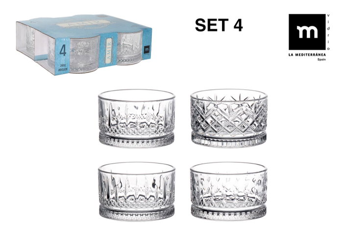La Mediterranea Set de 4 Boles Amir 240 cc Mediano (12 Cajas) lifetory_sku_context_not_for_customer_copy_placeholder_if_needed La Mediterranea Set de 4 Boles Amir 240 cc Mediano (12 Cajas) lifetory_sku_context_not_for_customer_copy_placeholder_if_needed