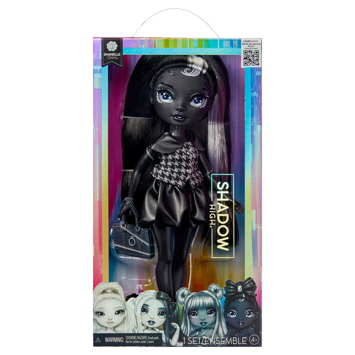 MGA Muñeca Shadow High Entry Shanelle Onyx 570585 - Figura con detalles en moda negra, pelo liso y ojos de cristal