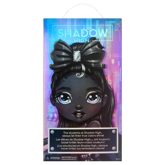 MGA Muñeca Shadow High Entry Shanelle Onyx 570585 - Figura con detalles en moda negra, pelo liso y ojos de cristal