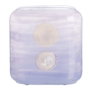 Ixia Jarrón Decorativo Azul-Blanco de Cristal 22 x 10 x 24 cm