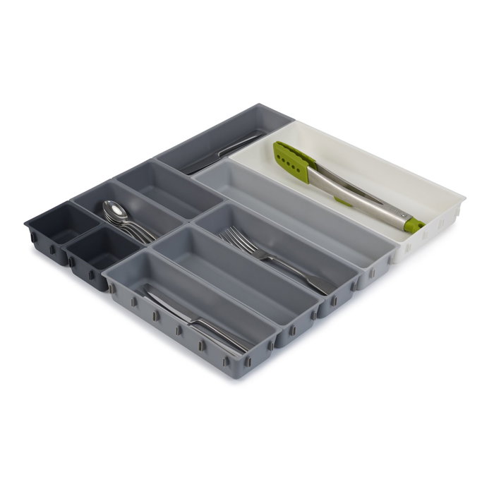 Joseph Joseph Blox Juego de Organizador de Cajones de 10 piezas, Gris
