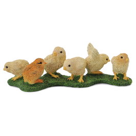 Collecta Pollitos -S-88479 Réplica a escala pintada a mano Juguete educativo +3 años