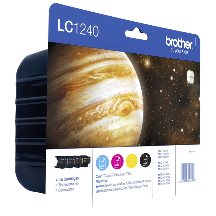Brother LC1240VALBP Multipack de 4 Cartuchos (BK/C/M/Y) Brother LC1240VALBP Multipack de 4 Cartuchos (BK/C/M/Y)