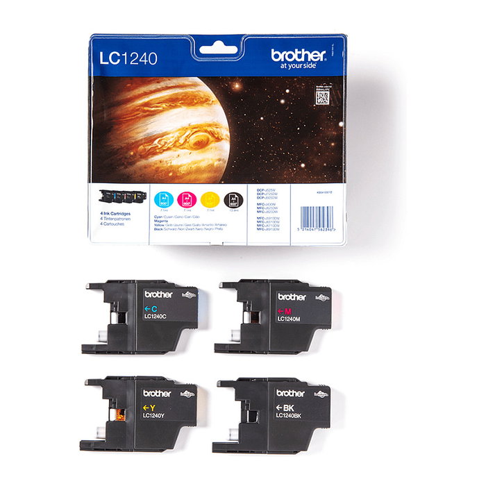 Brother LC1240VALBP Multipack de 4 Cartuchos (BK/C/M/Y) Brother LC1240VALBP Multipack de 4 Cartuchos (BK/C/M/Y)