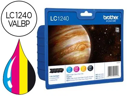 Brother LC1240VALBP Multipack de 4 Cartuchos (BK/C/M/Y) Brother LC1240VALBP Multipack de 4 Cartuchos (BK/C/M/Y)