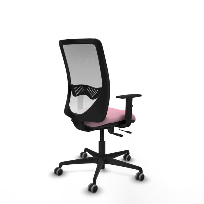 PIQUERAS Y CRESPO Silla de oficina Zulema Rosa y Blanca