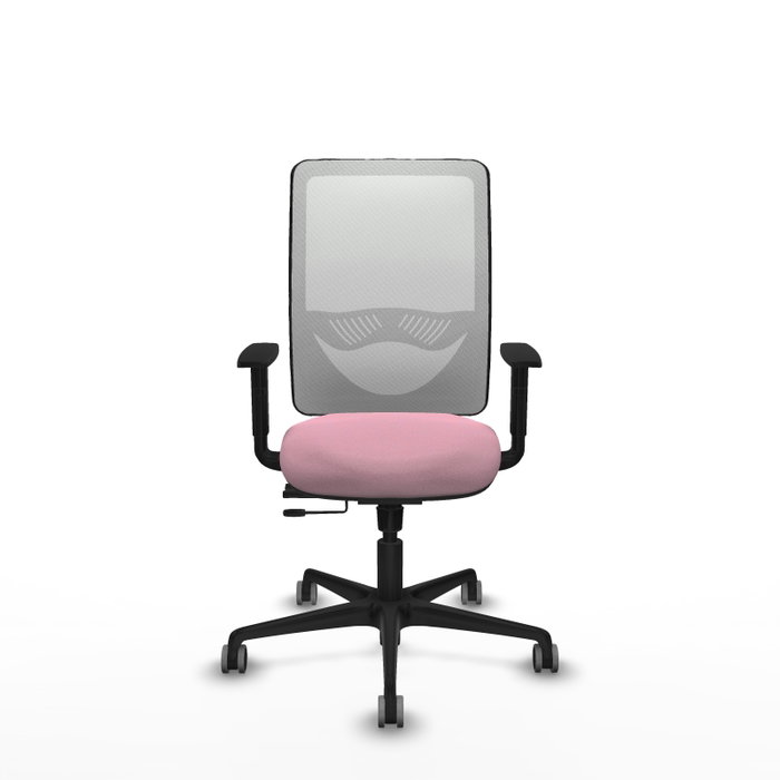 PIQUERAS Y CRESPO Silla de oficina Zulema Rosa y Blanca