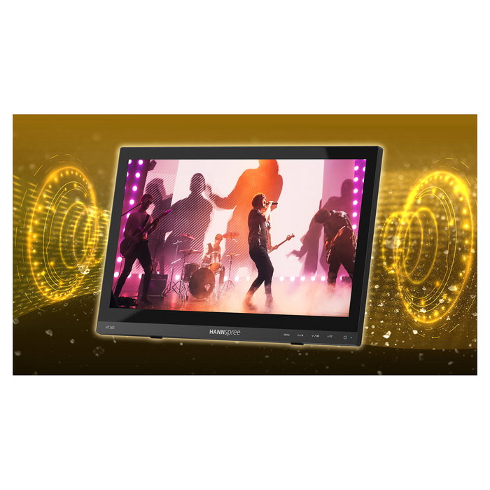 Hannspree HT165HPB Monitor Pantalla Táctil 15.6" Full HD 1920x1080 IPS 10-Puntos Táctil HDMI VGA Inclinación 15-50° Negro