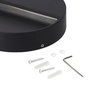 Aplique LED Exterior 7W IP54 Circular 2700K Blanco Cálido Negro Mate Aluminio