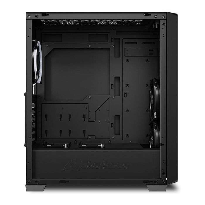 SHARKOON VS8 RGB Midi Tower Negro PC Vidrio Templado ATX Micro ATX Mini-ITX 2x USB 3.2 Gen 1 1x USB 3.2 Gen 2