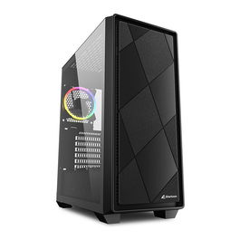 SHARKOON VS8 RGB Midi Tower Negro PC Vidrio Templado ATX Micro ATX Mini-ITX 2x USB 3.2 Gen 1 1x USB 3.2 Gen 2