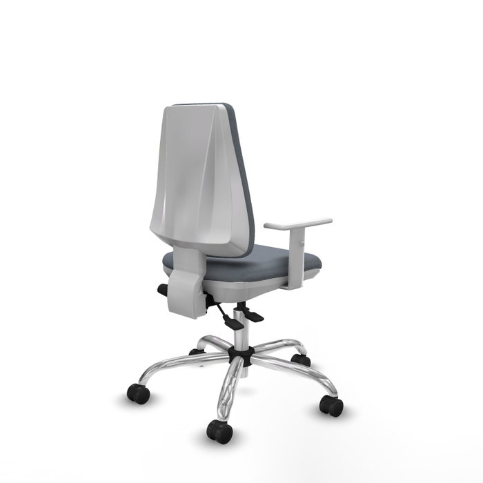 PIQUERAS Y CRESPO Silla de oficina Elche con mecanismo Asincro, Gris