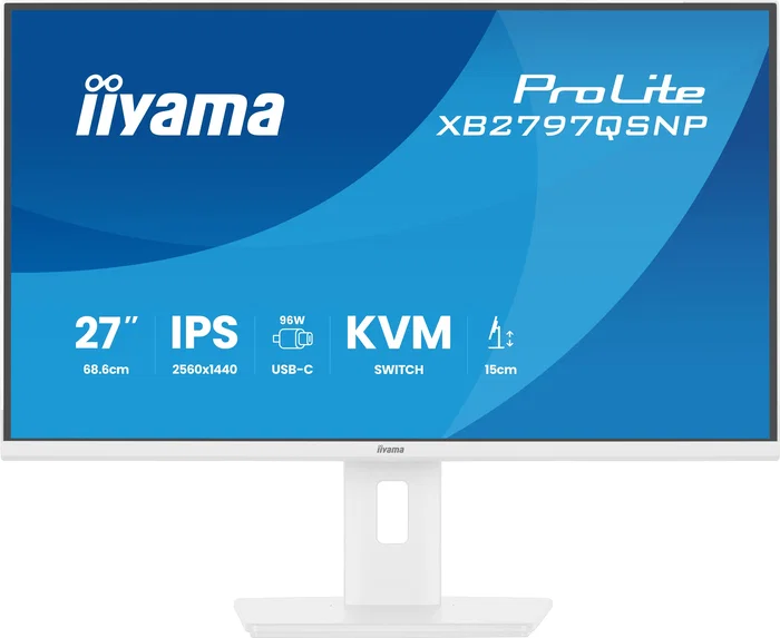 Iiyama ProLite XB2797QSNP-W1 Monitor de 27 pulg. Quad HD IPS Blanco
