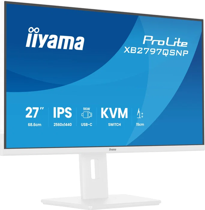 Iiyama ProLite XB2797QSNP-W1 Monitor de 27 pulg. Quad HD IPS Blanco