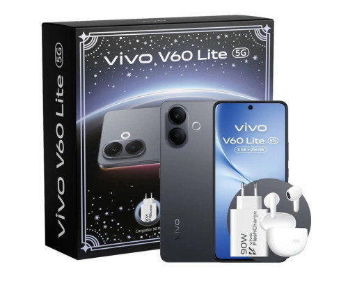 Vivo V60 Lite 5G 6.77'' 8GB RAM 256GB Negro Vivo V60 Lite 5G 6.77'' 8GB RAM 256GB Negro