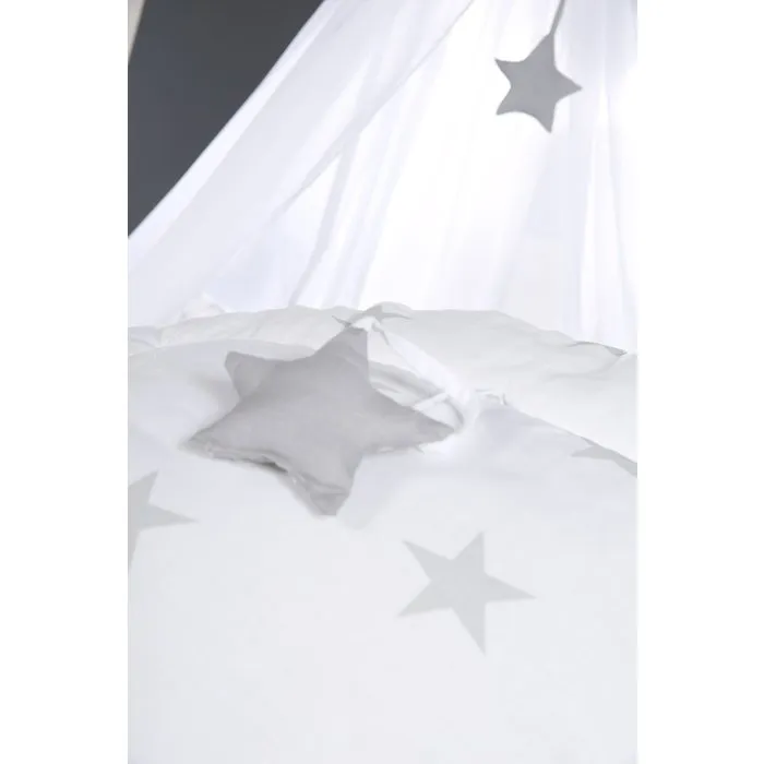 Roba Cambiador LITTLE STARS 85x75 cm, Blanco con Estrellas Grises, Modelo ROB4005317287669
