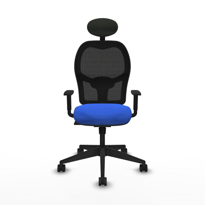 PIQUERAS Y CRESPO Silla de oficina Alocén Azul y Negro con Mecanismo Sincro PIQUERAS Y CRESPO Silla de oficina Alocén Azul y Negro con Mecanismo Sincro